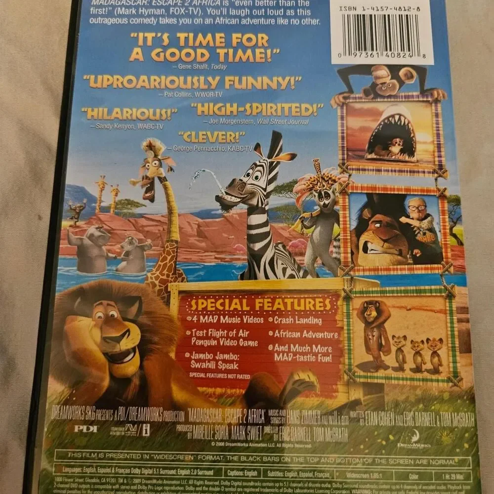Madagascar: Escape 2 Africa DVD